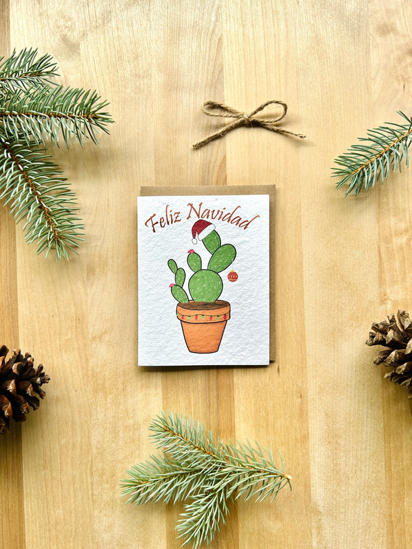 Feliz Navidad Eco-Friendly Greeting Card