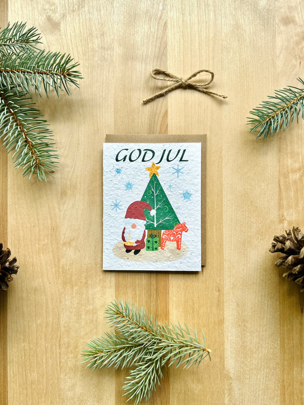 God Jul Eco-Friendly Greeting Card