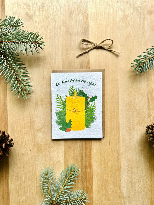 Let Your Heart Be Light Eco-Friendly Greeting Card