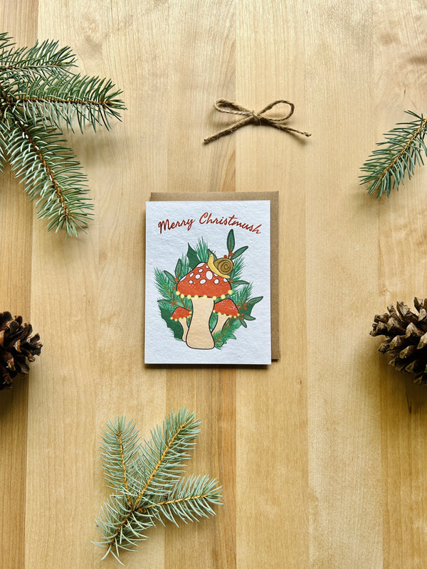 Merry Christmush Eco-Friendly Greeting Card