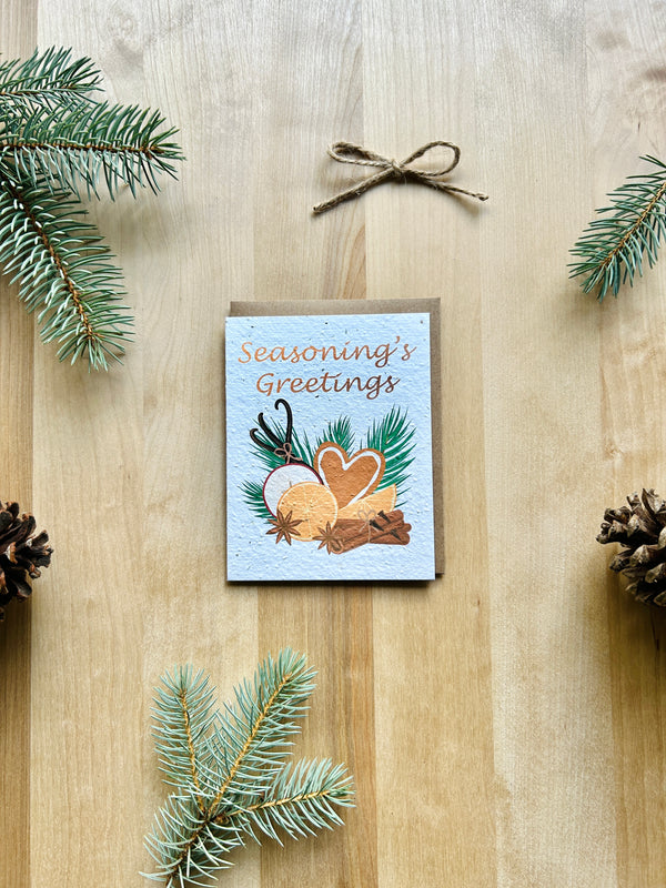 Seasoning's Greetings Eco-Friendly Greeting Card