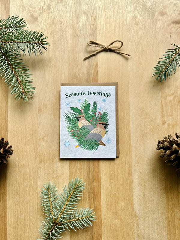 Season's Tweetings Eco-Friendly Greeting Card