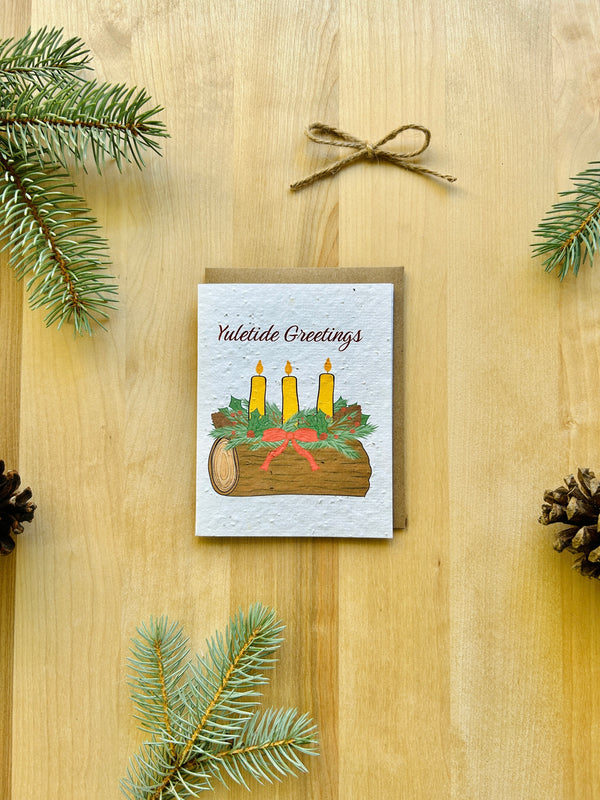 Yuletide Greetings Eco-Friendly Greeting Card