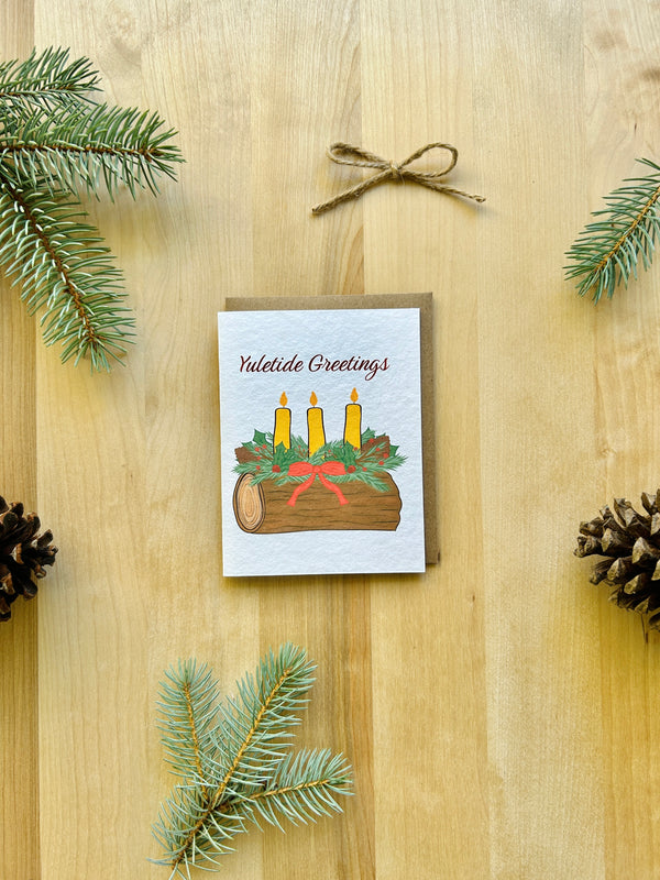 Yuletide Greetings Eco-Friendly Greeting Card