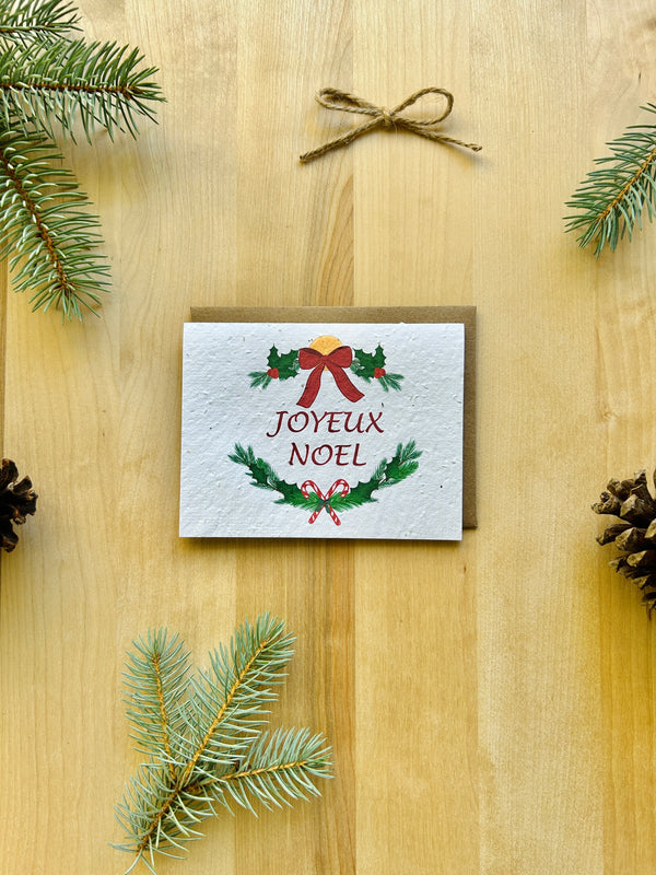 Joyeux Noel Eco-Friendly Greeting Card