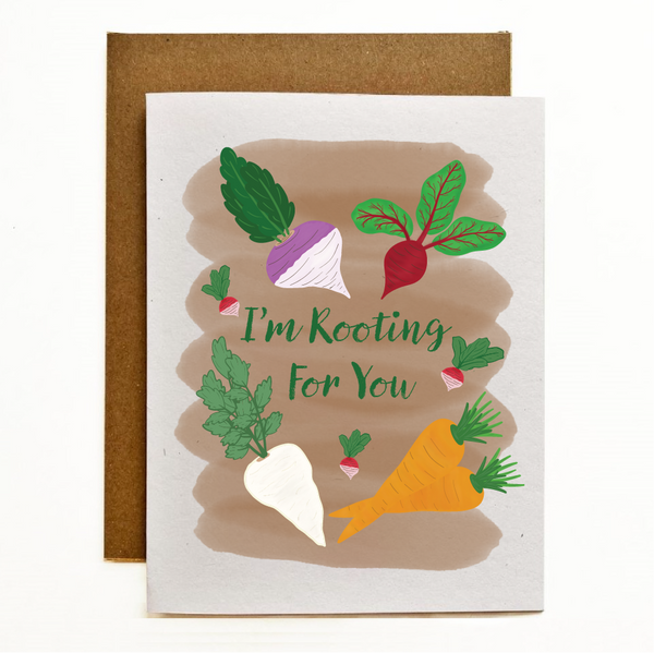 I'm Rooting For You Eco-Friendly Greeting Card