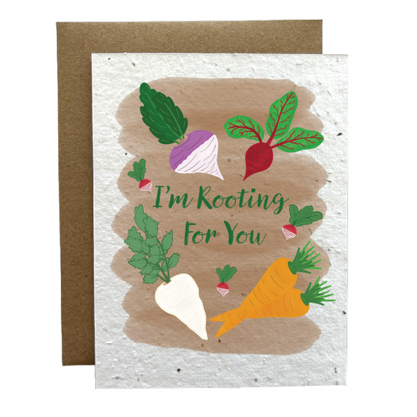 I'm Rooting For You Eco-Friendly Greeting Card