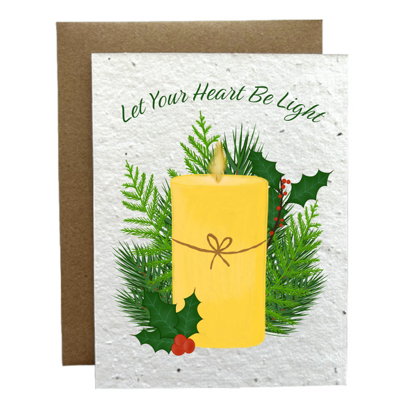 Let Your Heart Be Light Eco-Friendly Greeting Card