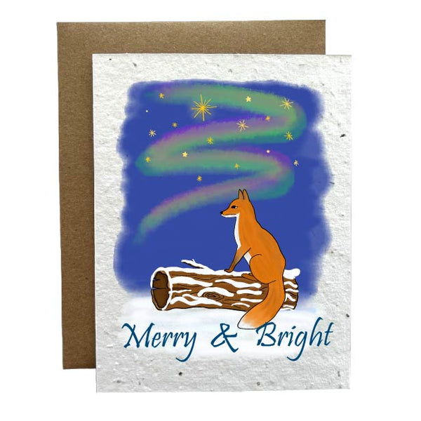 Merry and Bright Eco-Friendly Greeting Card