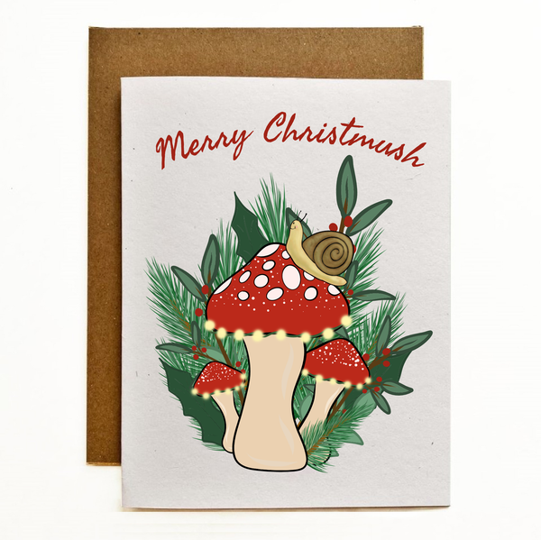 Merry Christmush Eco-Friendly Greeting Card