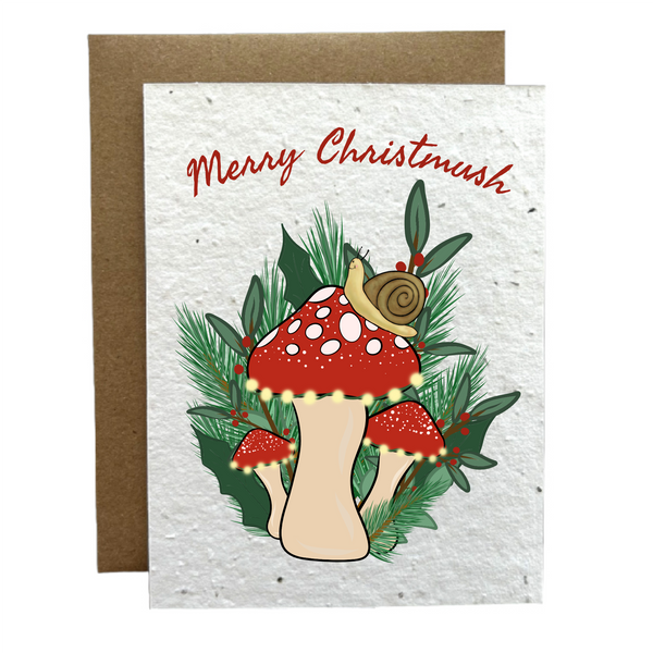 Merry Christmush Eco-Friendly Greeting Card