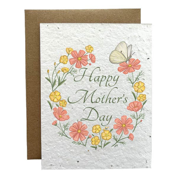 Mother's Day Flowers Eco-Friendly Greeting Card
