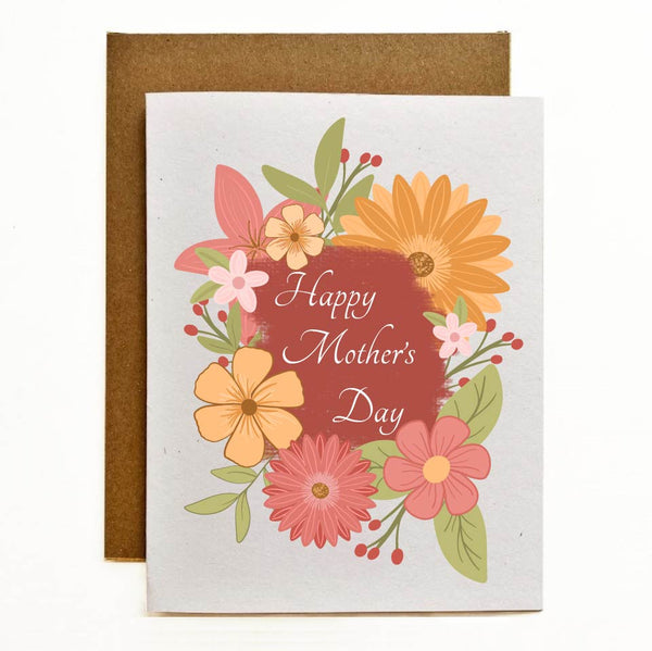 Mother's Day Flowers Eco-Friendly Greeting Card