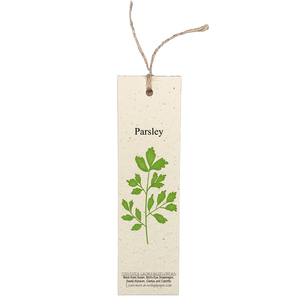 Parsley - Bookmark on Plantable or Recycled Paper