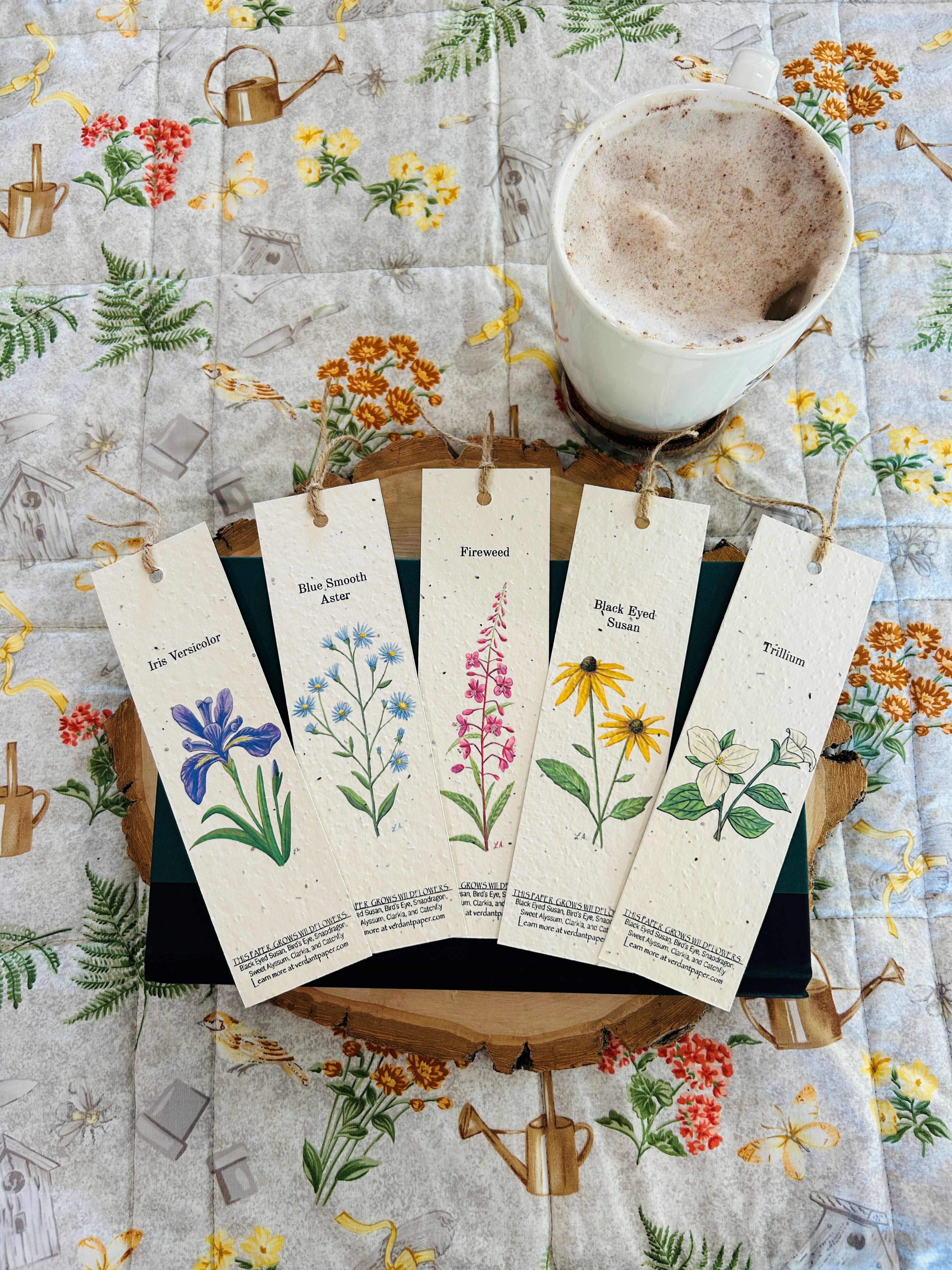 flower seed bookmarks Bookmark Wildflower Bundle