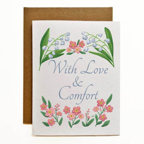 With Love & Comfort Eco-Friendly Greeting Card