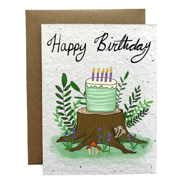 Woodland Birthday Eco-Friendly Greeting Card