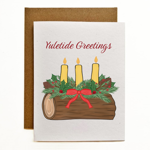 Yuletide Greetings Eco-Friendly Greeting Card