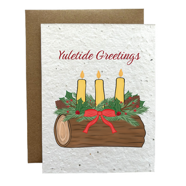 Yuletide Greetings Eco-Friendly Greeting Card