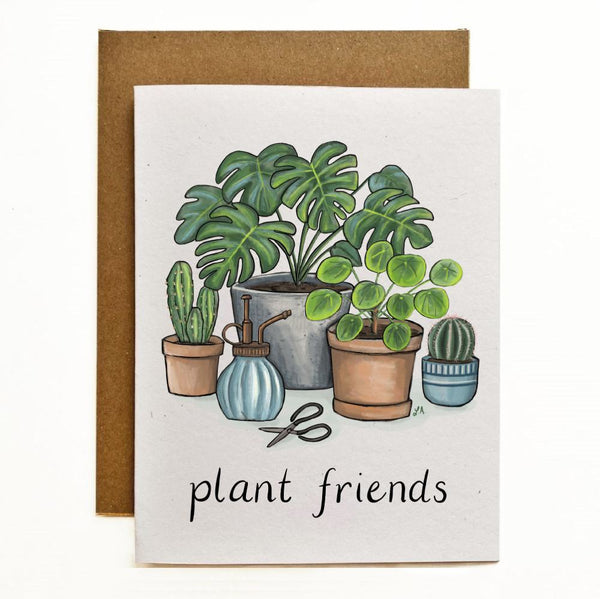 Plant Friends Recycled Greeting Card
