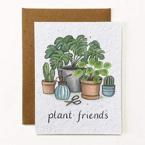 Plant Friends Seed Paper Greeting Card